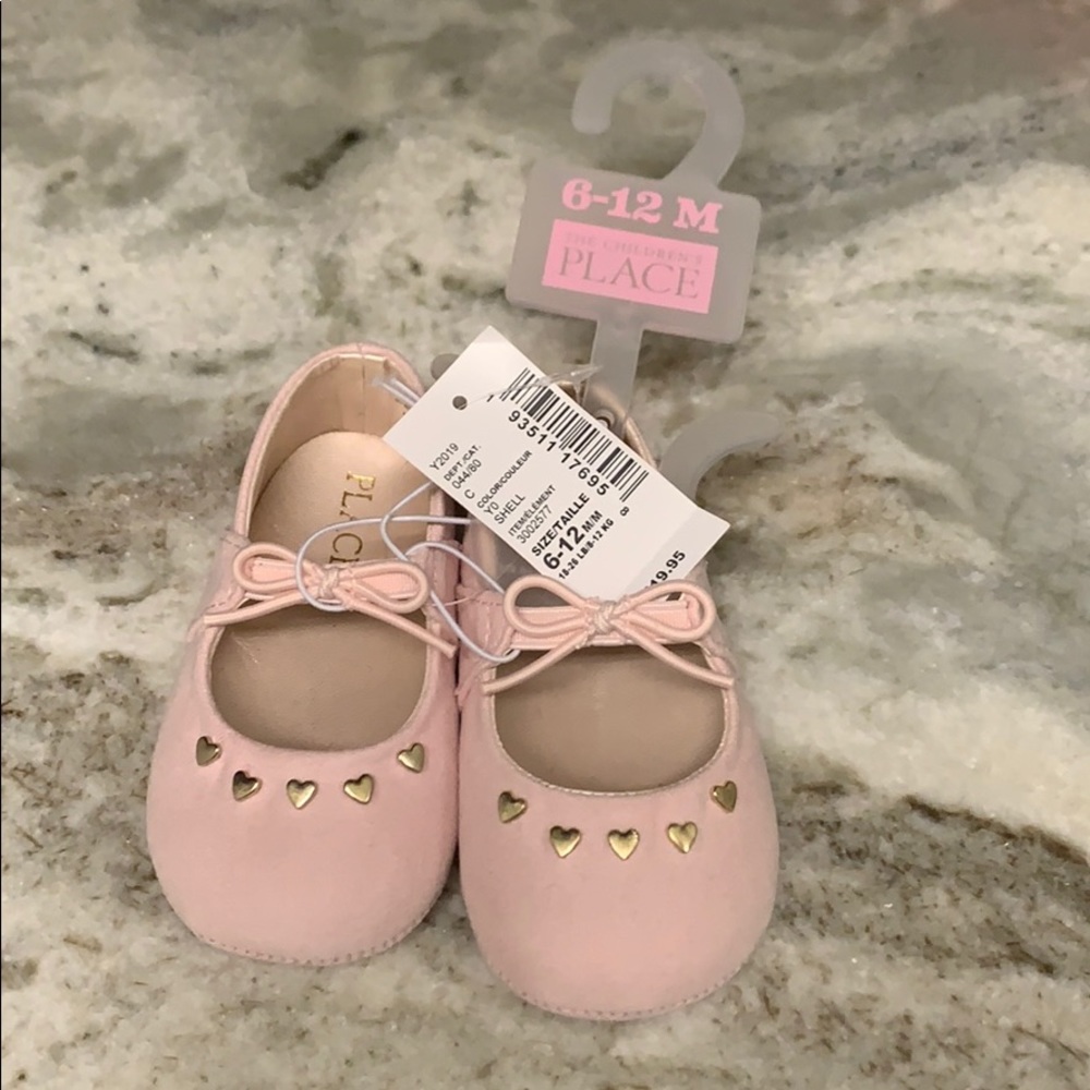 NWT Baby Girl Pink Shoes - 6-12 Children’s Place💗